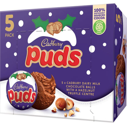Cadbury Milk Chocolate Christmas Puds 5Pk 175G