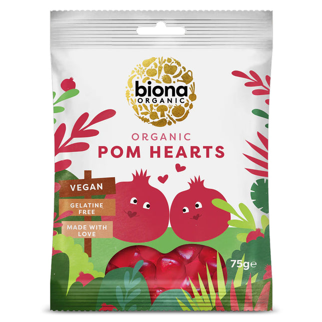 Biona Organic Pomegranate Hearts 75g