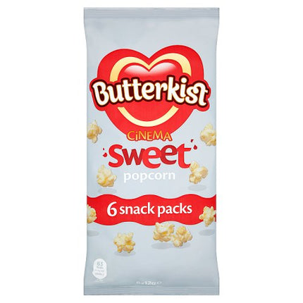 Butterkist Sweet Popcorn 6 Pack 72g