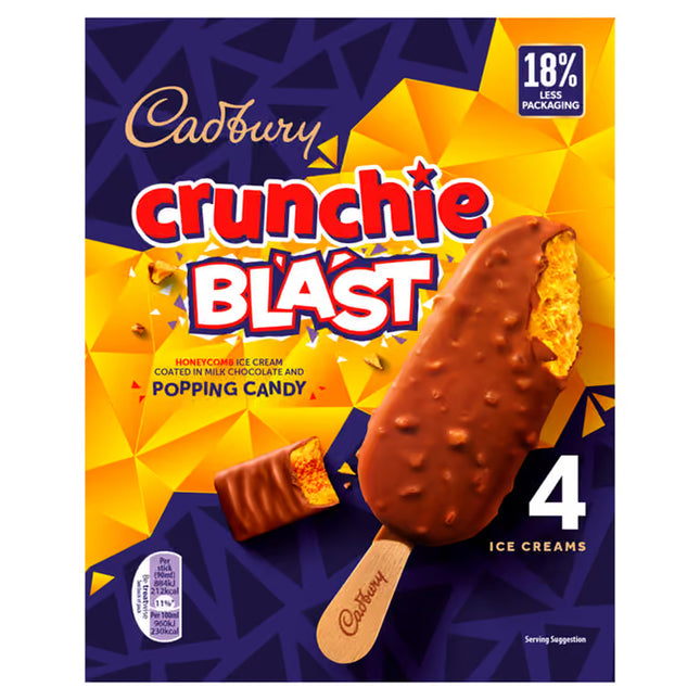 Cadbury Crunchie Blast 4Pk 360ML