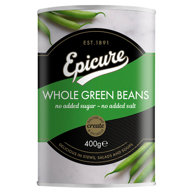 Epicure Whole Green Beans in Water 400G