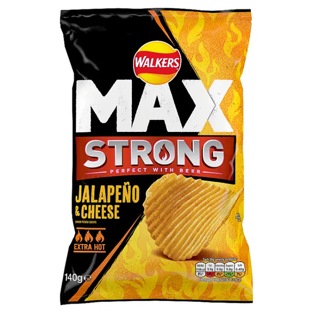 Walkers MAX Strong Jalapeno & Cheese 140g