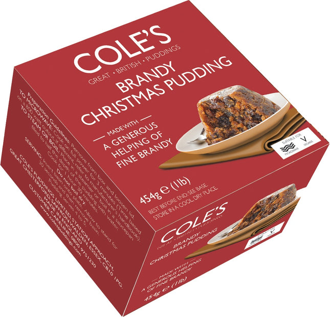Cole's Brandy Christmas Pudding 454g