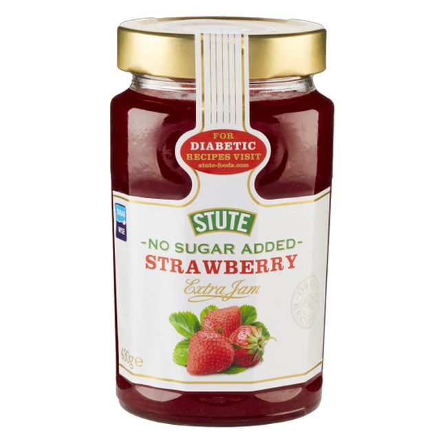 Stute Foods No Sugar Added Strawberry Jam 430g