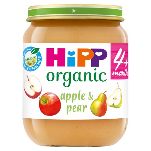 Hipp Organic Apple And Pear Baby Food Jar 6+ Months 125g - H1