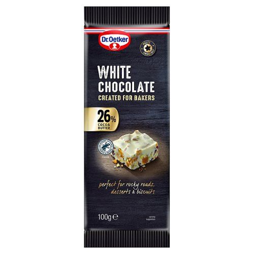 Dr. Oetker White Chocolate Bar 26% 100g