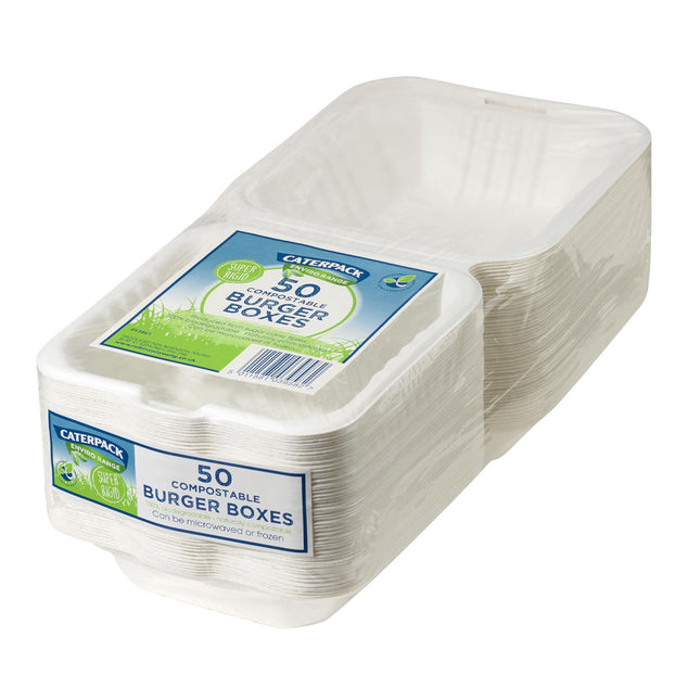 Caterpack Enviro 6 Inches Burger Boxes 50s