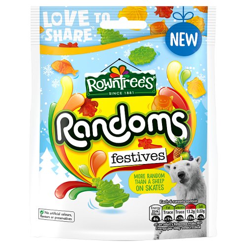 Rowntrees Randoms Festive Pouch 130G