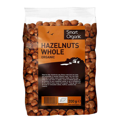 Smart Organic Hazelnuts, Whole 200G