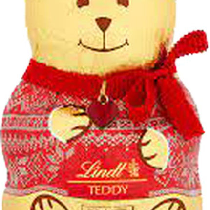 Lindt Teddy Bear Red & Blue Jumper Milk Chocolate 200G
