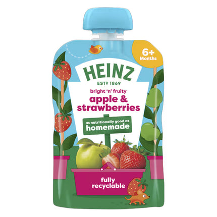 Heinz Apple Strawberry Pouch 100g