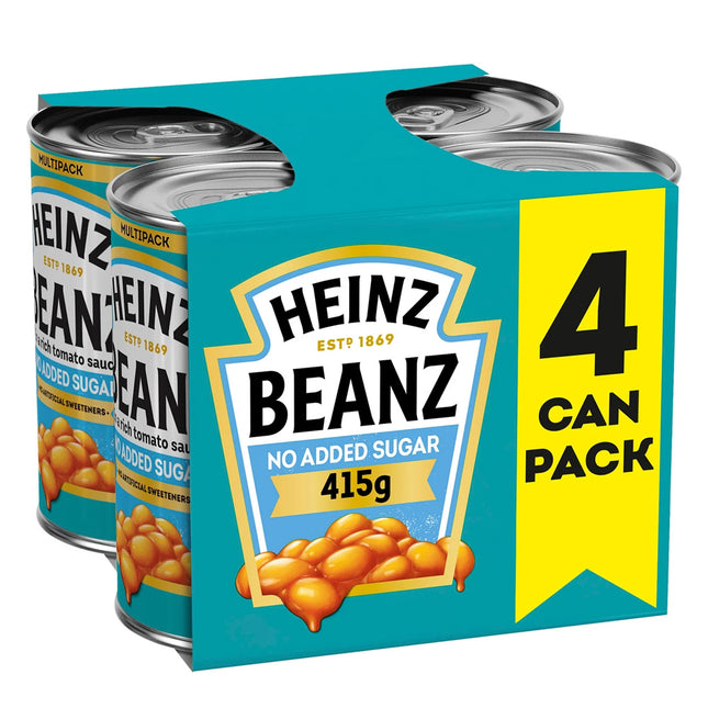 Heinz Beanz No Added Sugar Vegetablean 4x415g