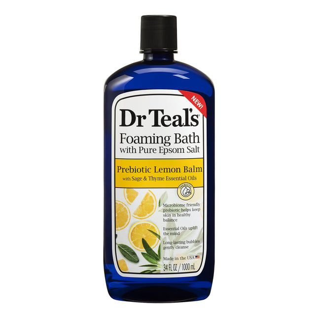 Dr Teal's Bath Foam Prebiotic Lemon Balm 1L