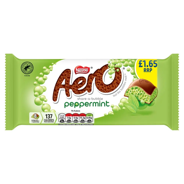 Aero Peppermint Chocolate Sharing Bar PMP £1.65 90g