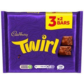 Cadbury Twirl 129g 3 Pack