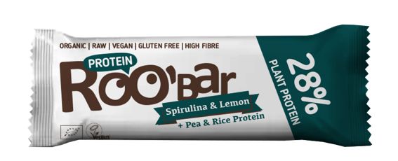 Roobar Spirulina And Lemon Protein Bar 40G