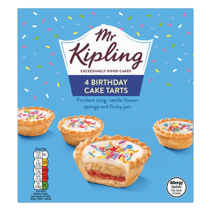 Mr Kipling Birthday Cake Tarts 4 Pack