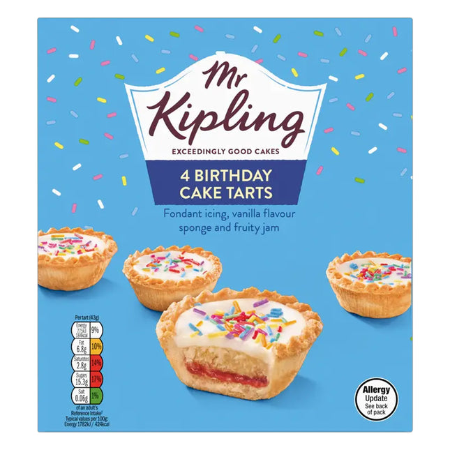 Mr Kipling Birthday Cake Tarts 4 Pack