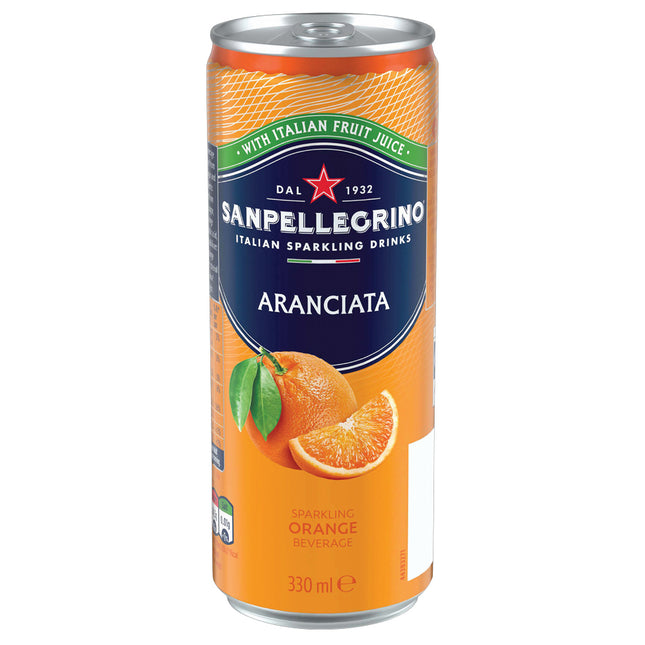 San Pellegrino Italian Sparkling Classic Can Aranciata 33cl