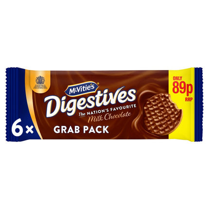 McVitie's Milk Chocolate Digestive Biscuits PMP 89p 100g
