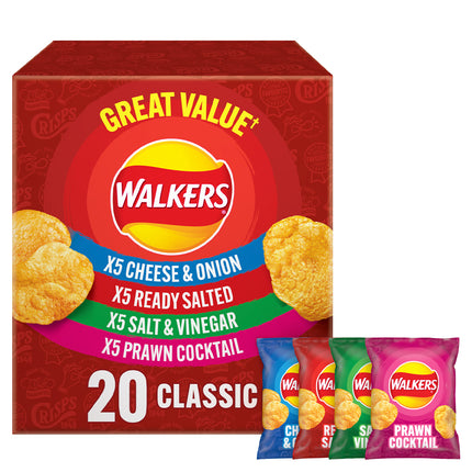 Walkers Classic Variety Multipack 20x25g