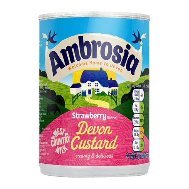 Ambrosia STRAWBERRY CUSTARD CAN 12/400G
