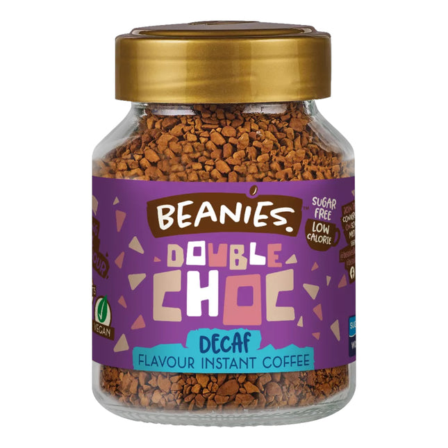 Beanies Decaf Double Chocolate Coffee Jar 50g