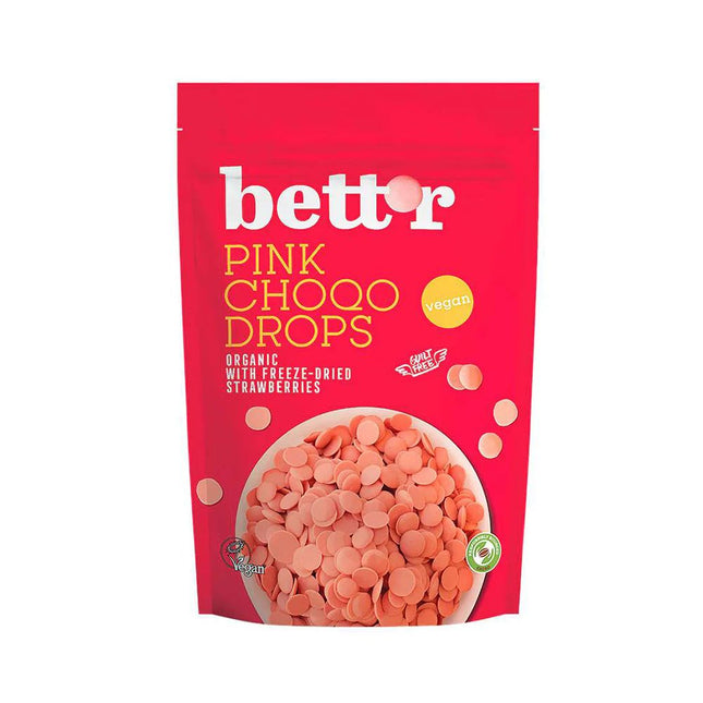 Bett'r Pink Choco Drops 200g