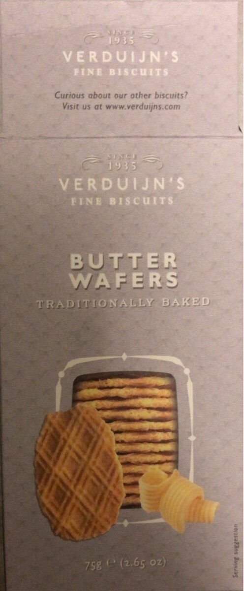 Verdijn's Fine Biscuits Butter Wafers 75G