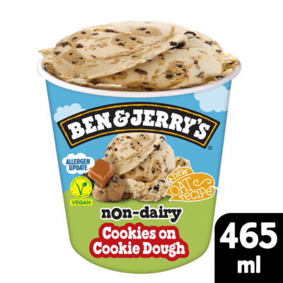 Ben & Jerrys Non Dairy Cookie On Cookie Dough 465ml