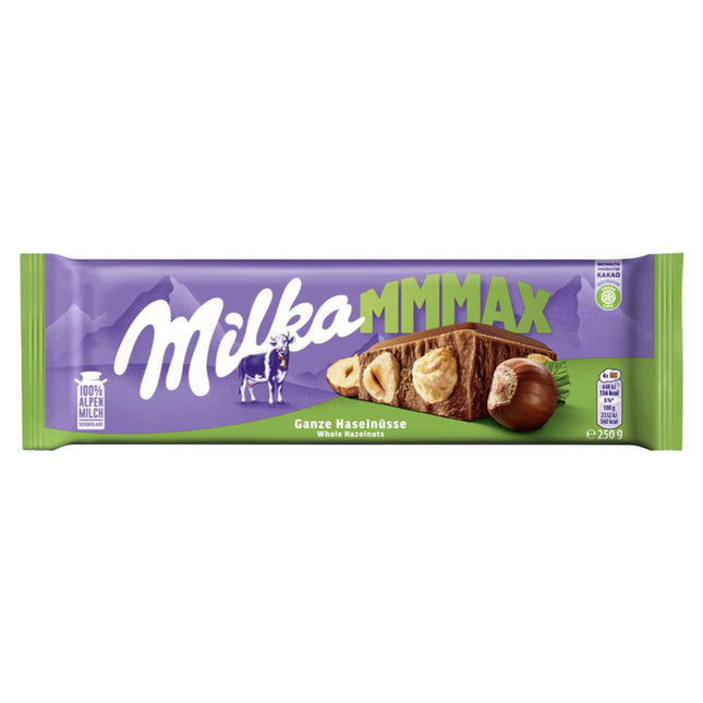 Milka Milk With Whole Nuts 250g