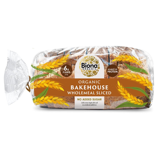 Biona Bakehouse Wholemeal Sliced Bread Organic 400g