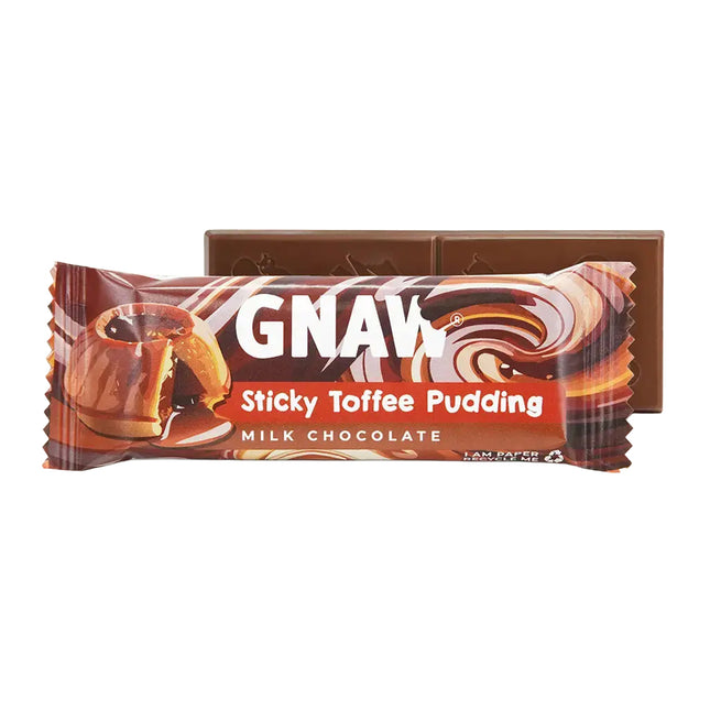Gnaw Sticky Toffee Pudding Milk Chocolate Impulse Bar 35g