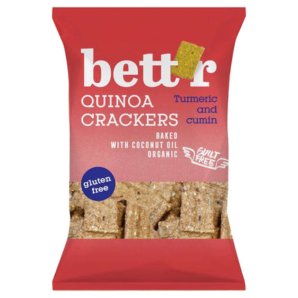 Bett'r Quinoa Crackers Turmeric & Cumin 100g