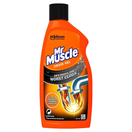 Mr Muscle Kitchen Bathroom Drain Gel 500ml