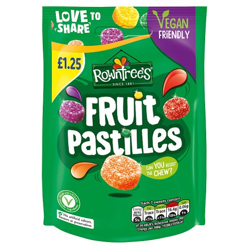 Rowntree's Fruit Pastilles Pouch PMP £1.25 114g