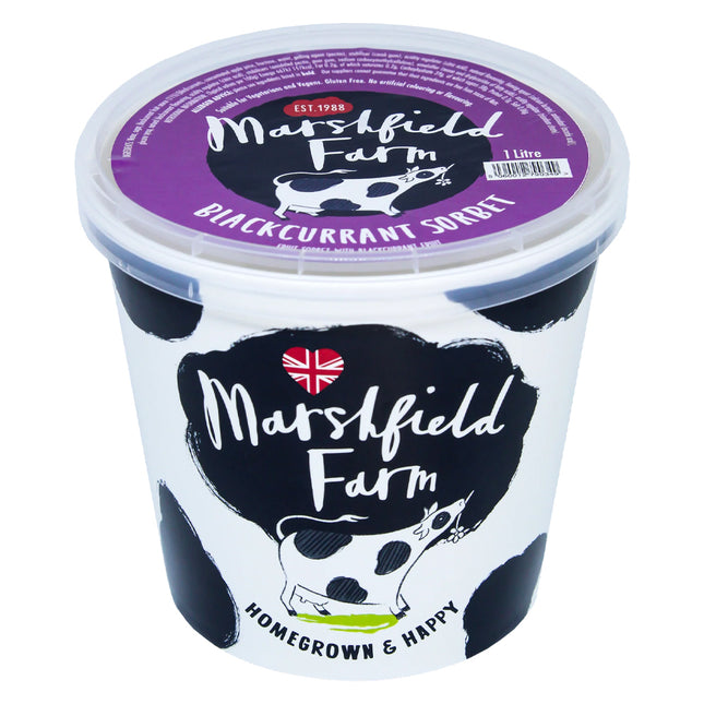 Marshfield Farm Plant Based Blackcurrant Sorbet 1l