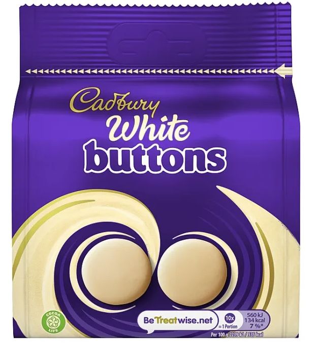 Cadbury White Giant Buttons 85g