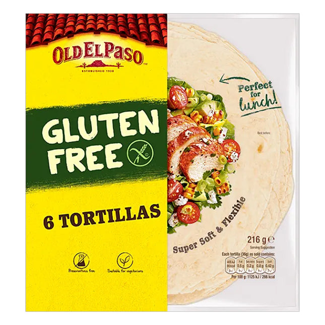 Old El Paso Gluten Free Tortillas 216g