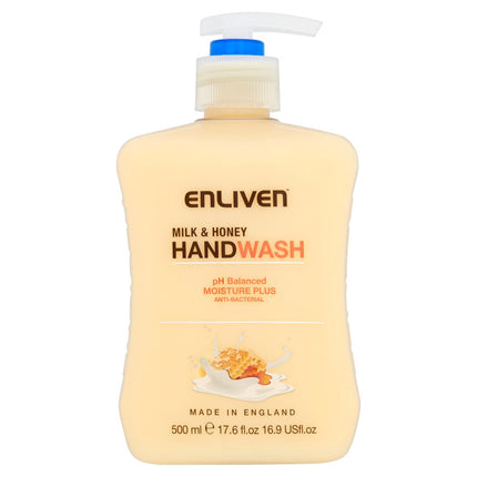 Enliven Handwash 500ml Milk Honey