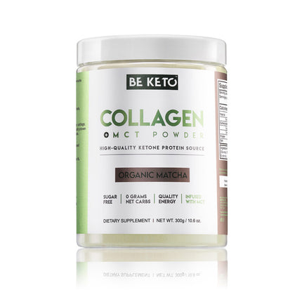 BeKeto Keto Collagen + MCT Oil Organic Matcha 300g