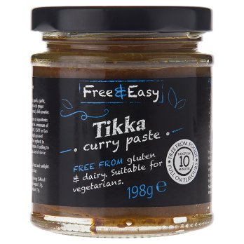 Free And Easy Gluten Free Tikka Curry Paste 190g