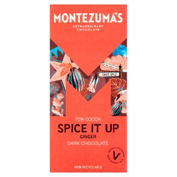 Montezumas Spice It Up Dark With Ginger Bars 90g