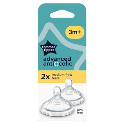 Tommee Tippee Advanced Anti Colic Medium Flow Teats 2 Pack