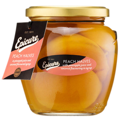 Epicure Mediterranean Peach Halves 2 Juices 550G