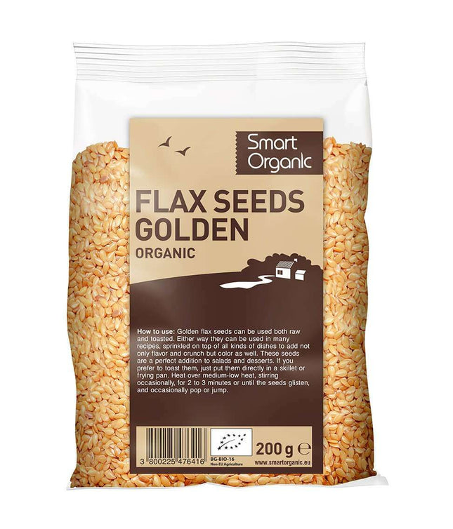 Smart Organic Flax Seeds, Golden 200G