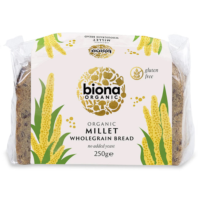 Biona Organic Millet Bread Gluten Free/Yeast Free 250g