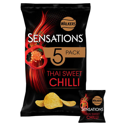 Walkers Sensations Thai Sweet Chilli Multipack 5x25g