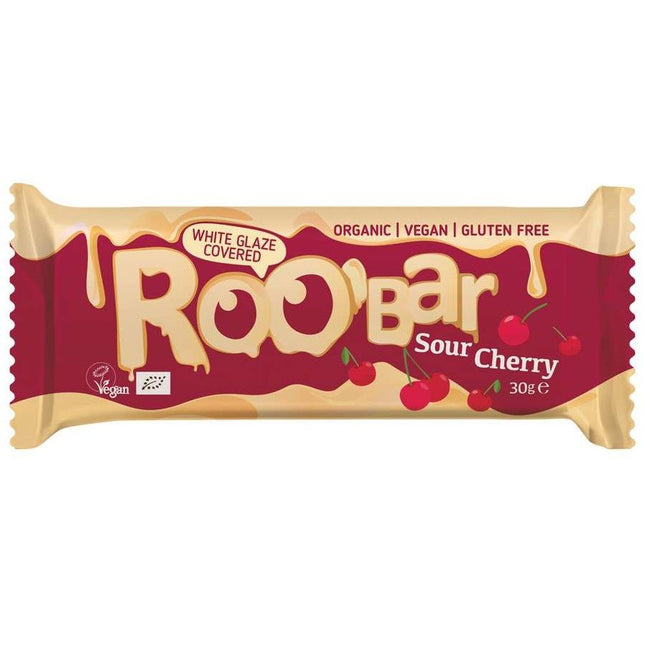 Roobar Sour Cherry Bar Covered With White Glaze Set 1 (En,It,Nl,Fr,De) 30g