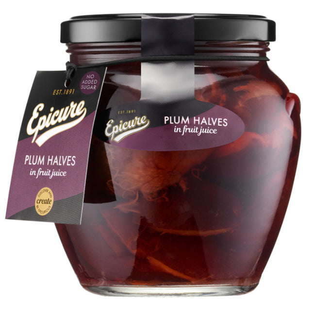 Epicure Plum Halves in Fruit Juice (Jar) 560G
